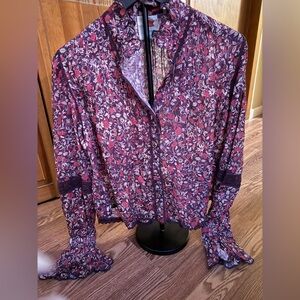 Farm Rio Floral Long Sleeve Blouse